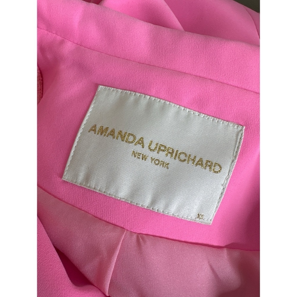 Amanda Uprichard Dovima Paris Pink Mini Skirt Suit Set Size XS - Picture 4 of 4